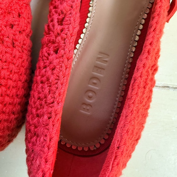 Biden Hand‑Crocheted Mary Jane Flats in Bright Red - Picture 4 of 6